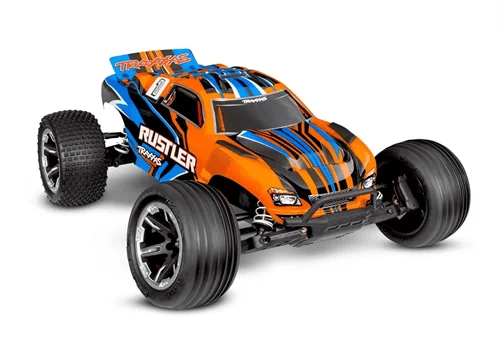 מכונית רסטלר  - TRAXXAS Rustler 2X4 Brushed 1:10